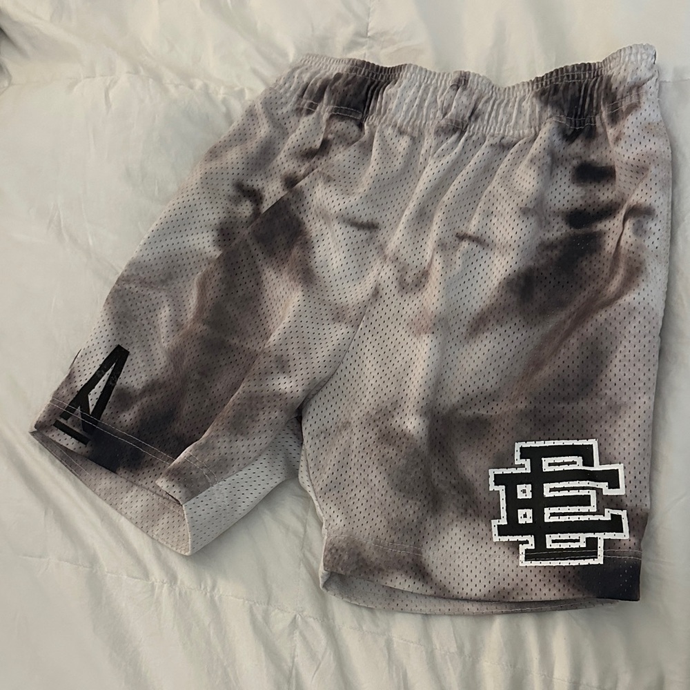 Eric Emanuel Black and Gray Tie-Dye Kids Shorts